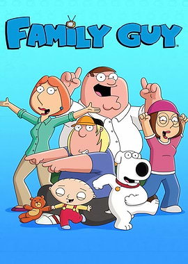 Family Guy Cartoon Characters Group Shot