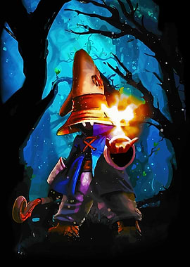 Vivi Ornitier casting magic in forest