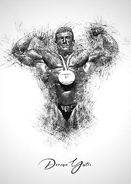 Dorian Yates Bodybuilding Sketch Art