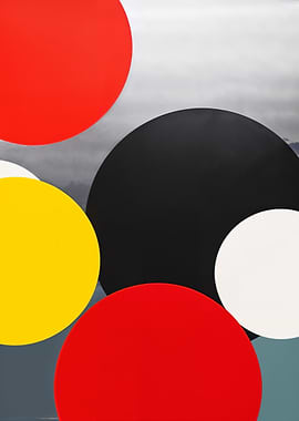 Colorful Circles Abstract Art