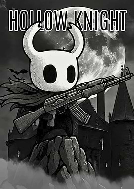Hollow Knight with AK-47