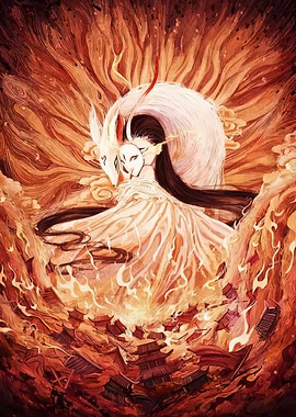 Fox Spirit and Masked Woman