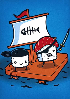 Sushi Pirates on the Sea