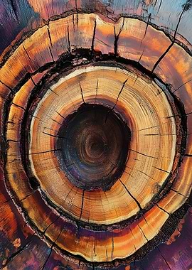 Tree Rings Close-Up