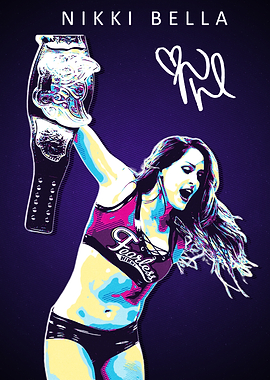 Nikki Bella Pop Art Illustration