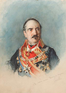 Watercolor Portrait of a Nobleman