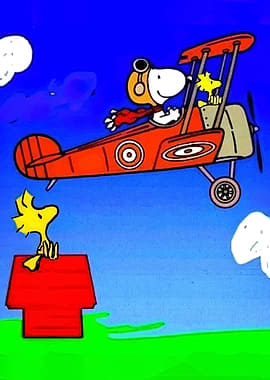 Snoopy Flying Ace with Woodstock