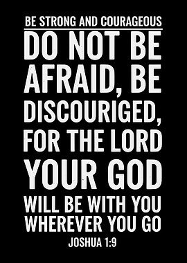 Inspirational Bible Verse: Joshua 1:9