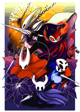 Hollow Knight characters fan art