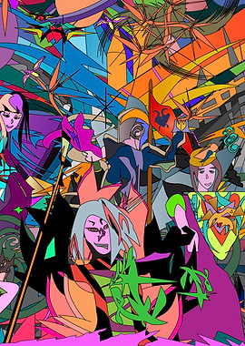 Abstract Fantasy Character Art