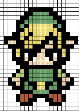 Pixel Art Link from Zelda