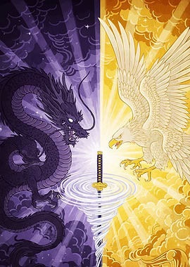 Dragon and Eagle Katana