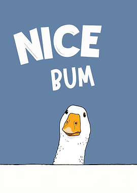 Nice Bum Goose Cartoon