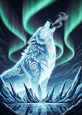 Howling Wolf Aurora Borealis