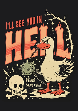 Angry Duck with Flail in Hell