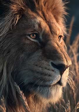 Majestic Lion Portrait