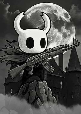 Hollow Knight with AK-47