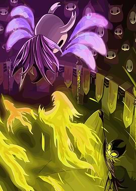 Hollow Knight Boss Fight Illustration