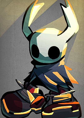 Hollow Knight character digital art