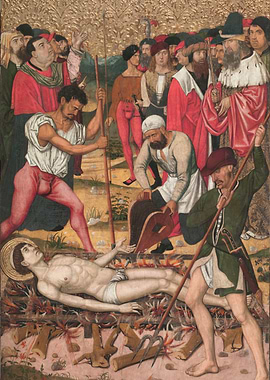 Saint's Martyrdom Painting