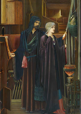 Medieval Couple in an Interior Scene