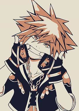 Kingdom Hearts Sora Illustration