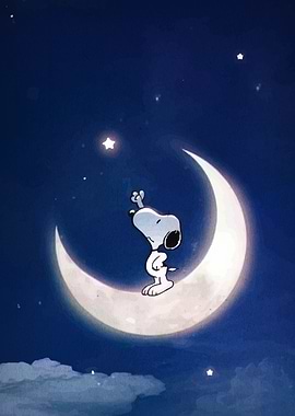 Snoopy on the Moon