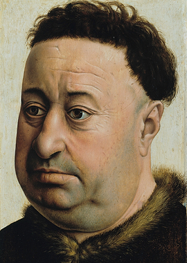 Portrait of a Man with Fur Collar