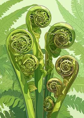 Fern Fronds Unfurling