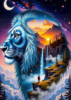 Lion Landscape Dreamscape