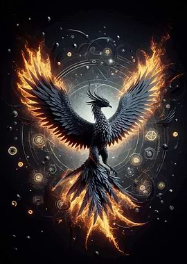 Fiery Phoenix Rising