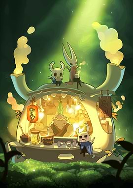 Hollow Knight Tea Shop Illustration