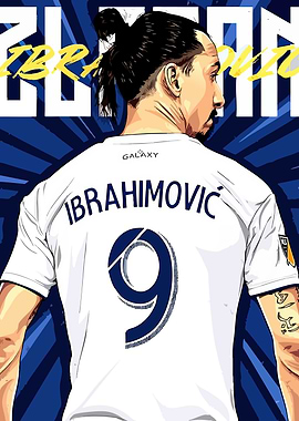 Zlatan Ibrahimovic LA Galaxy Illustration