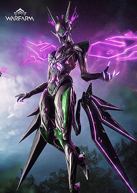 Warframe Titania Prime character art