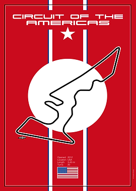 Circuit of the Americas Track Poster