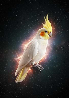 Cockatiel in Space