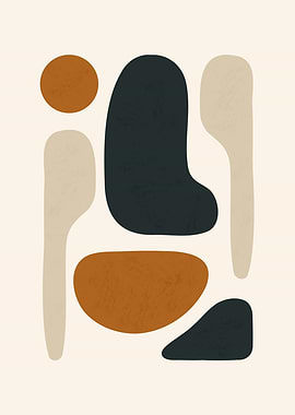 Organic Shapes in Earth Tones