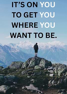 Motivational Mountain Peak Achievement