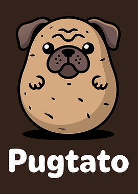 Pugtato: Pug and Potato Pun