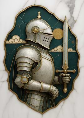 Knight in Armor with Sword