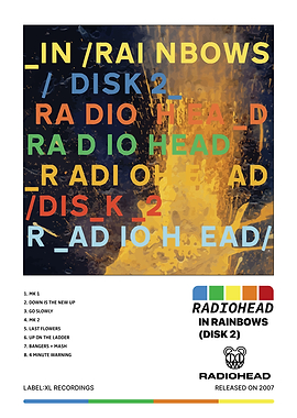 Radiohead In Rainbows Disk 2 Album Art