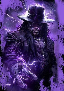 The Undertaker with Lightning
