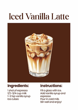 Iced Vanilla Latte Recipe
