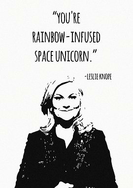 Leslie Knope Quote Art