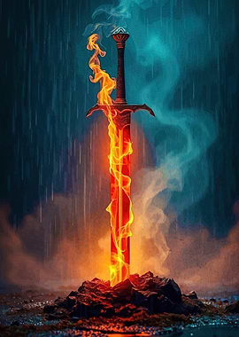 Flaming Sword Rain