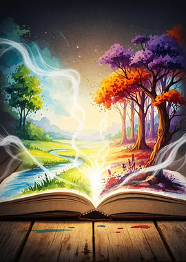 Open Book Two Landscapes