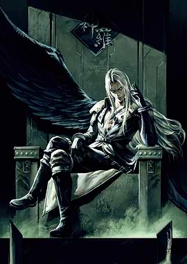 Sephiroth on Throne