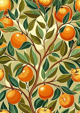 Orange Tree Pattern