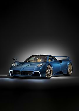 Blue Pagani Huayra Roadster BC