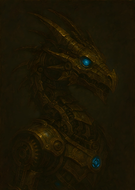 Steampunk Dragon Portrait